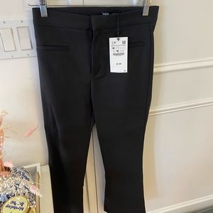 Zara Mini Flare Pants in Black